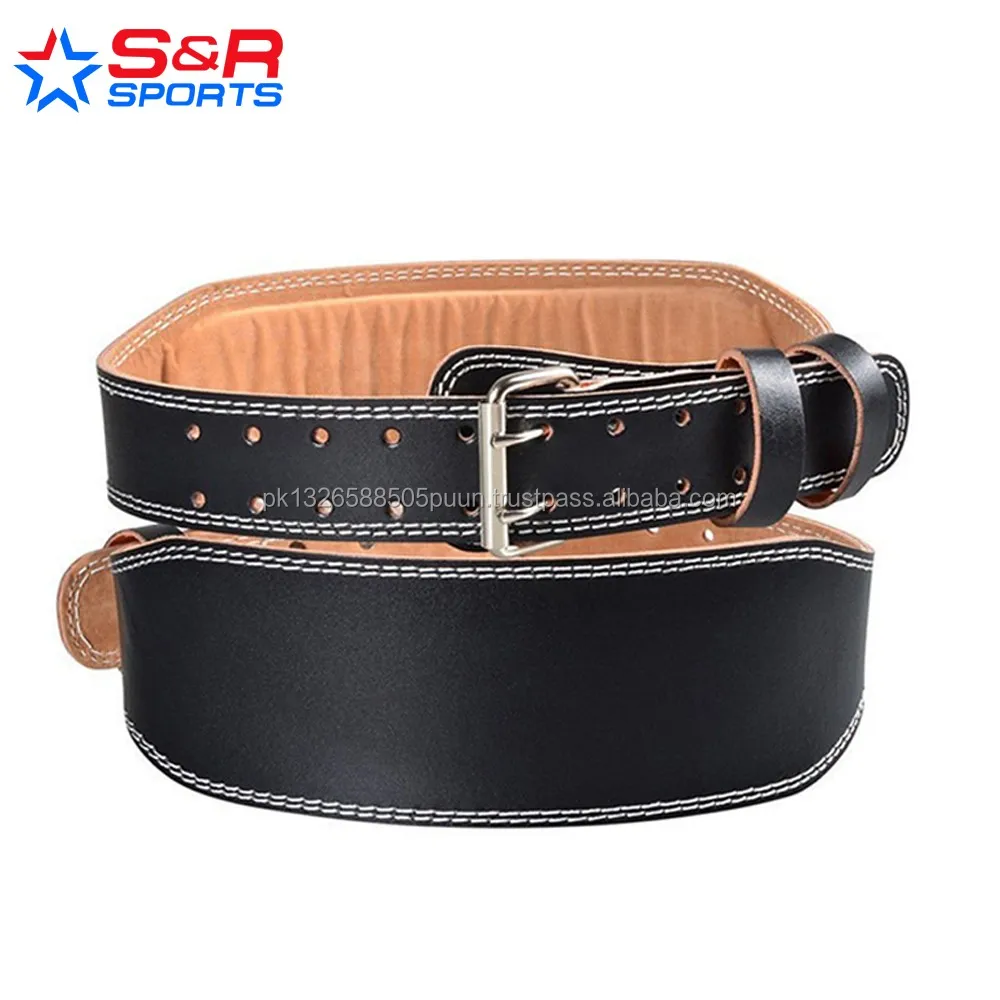 Weight Lifting Power Leather Lever Belt Gym Training Bodybuilding Power