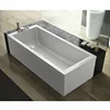 Discount price acrylic bathroom bathtub Rectangular Solid Surface Bathtub for promotion