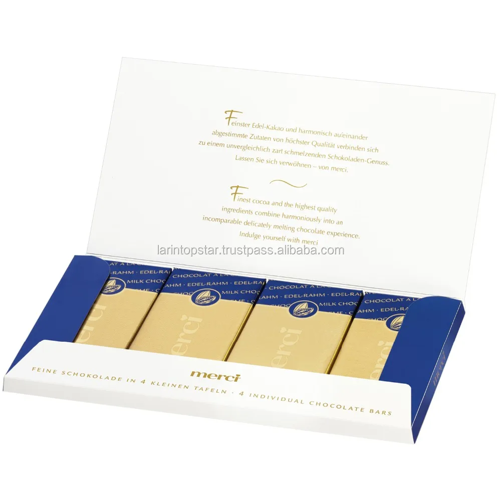 Merci Chocolate Tafelschokolade Edel Rahm Tray 100g View Merci
