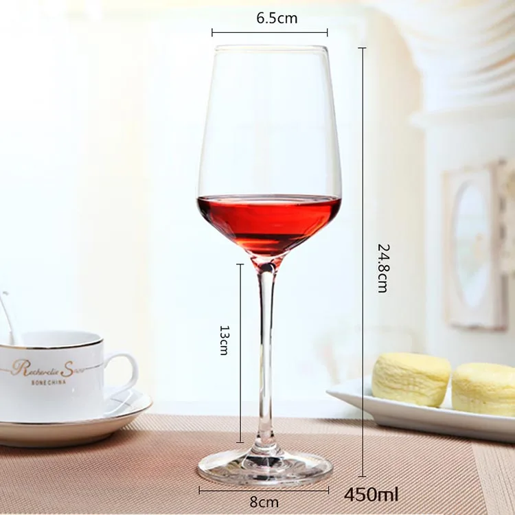 Home Goods Wine Glasses Hand Blown Lead Free Crystal Red Wine Glasses