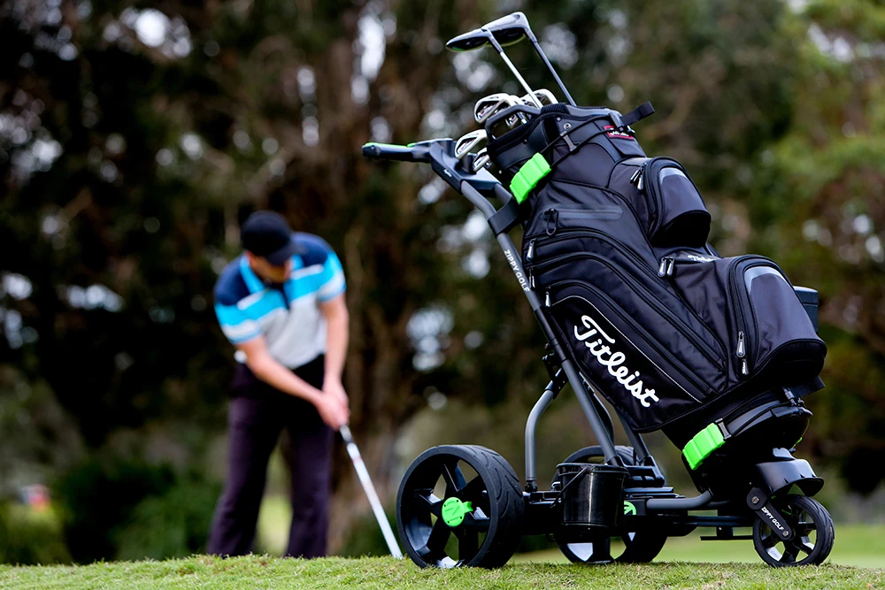 
Amphibian Fully Waterproof & Full Suspension Electric Golf Trolley 