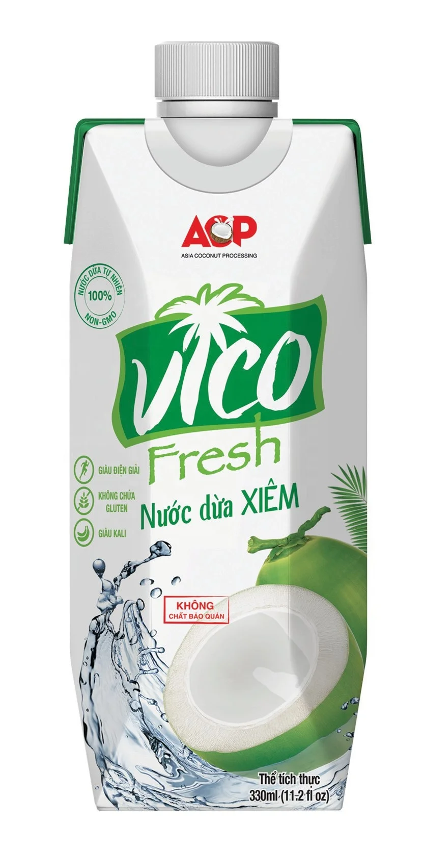 
VICO FRESH COCONUT WATER - XIEM - 1000ml 330ml PRISMA PACK - OEM AVAILABLE 