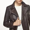 Inyint 2018 Cool Style Black Genuine Leather Jacket ,Women Merino Sheepskin ,Punk ,chick chaquetas mujer ,Damen Lederjacken.
