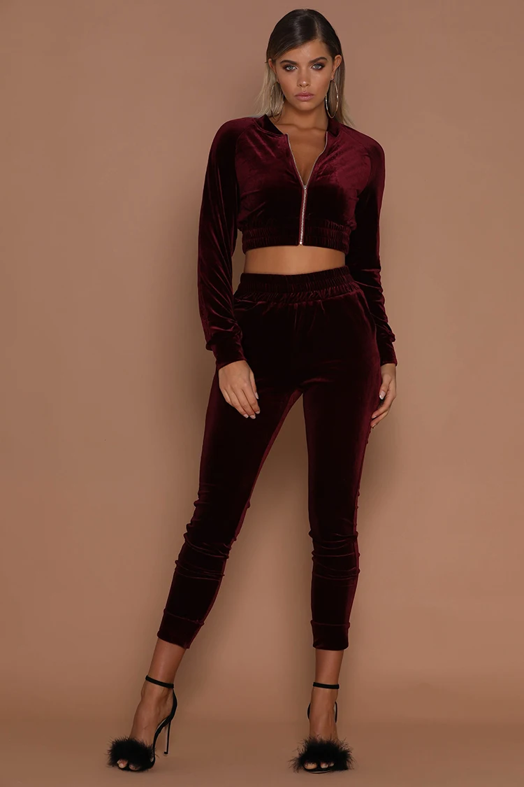 tracksuit velvet womens