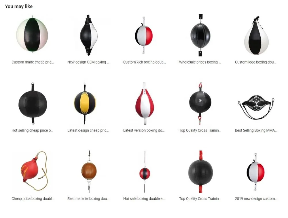 
Boxing and mma training double end speed ball bags made in 100% PU 