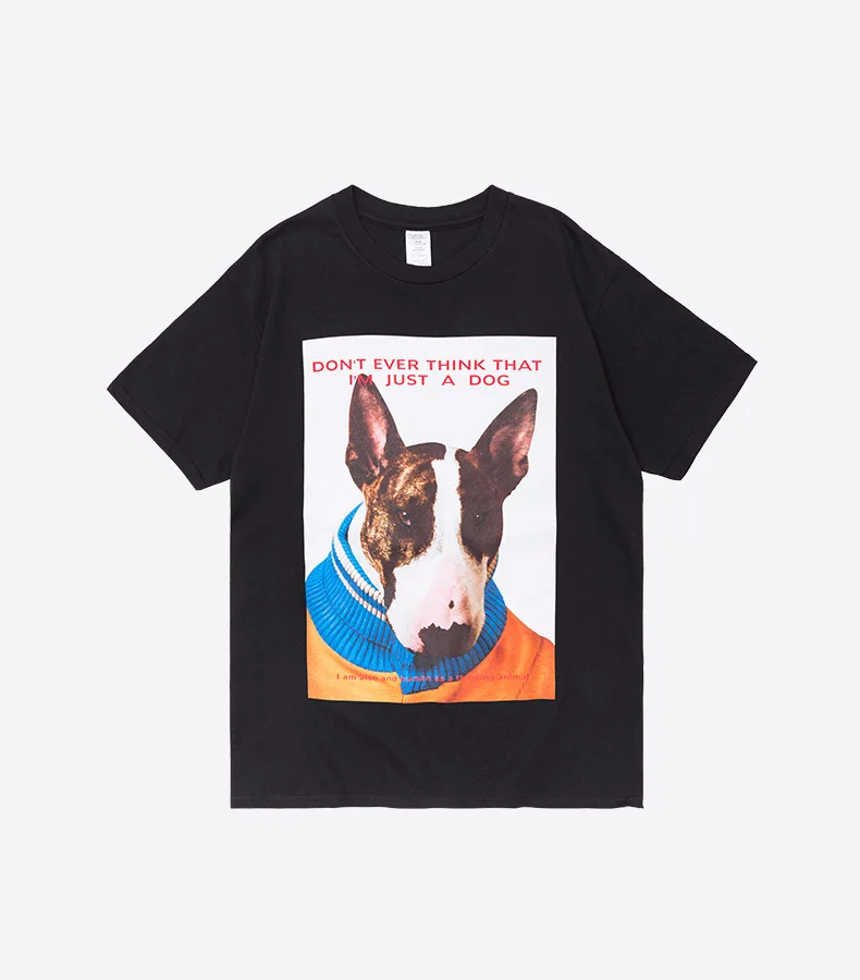 2019 OEM ODM Custom Cotton Dog Custom Printed Men Slogan T-shirt  