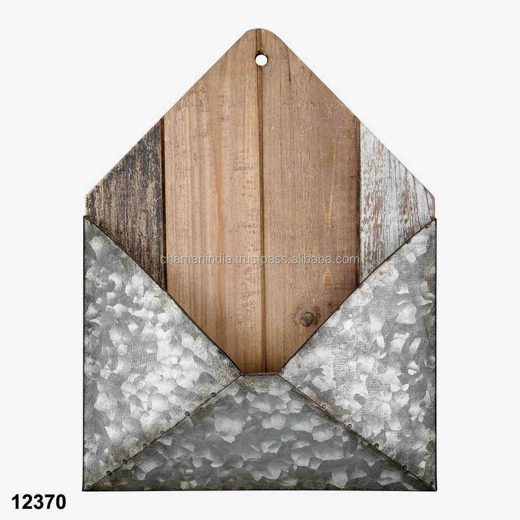 Galvanized Metal Envelope Wall Decor File Holder Buy Galvanized Metal