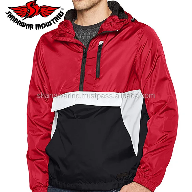 100 Custom Made Hooded Nylon Waterproof Windbreakers Screen Printing