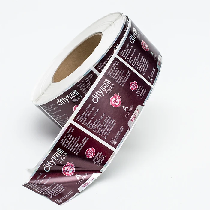 Custom self adhesive labels roll printed stickers waterproof bottle
