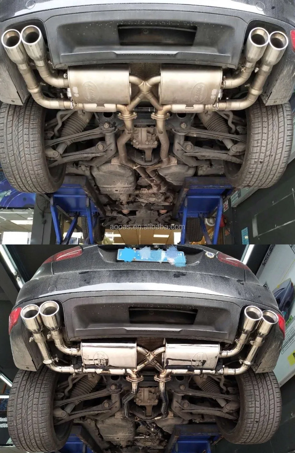 Car Exhaust Parts For Porsche Cayenne Exhaust Header System For Cayenne