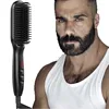 Factory Beard Straightener Brush PTC Fast Heating Up Straighten Beard Electric Comb Custom Logo Beard Straightening Brush