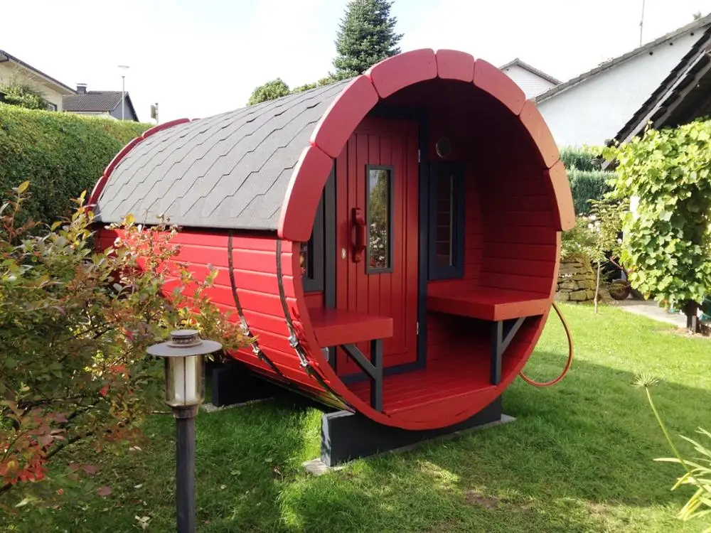 
2018 Design Prefab Portable Sauna Barrel Fass Sauna 