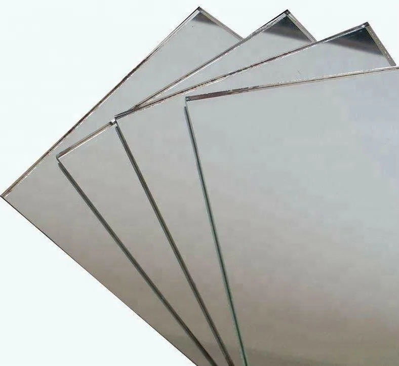 

Good Quality 1.5 mm 1.8 mm 2.7 mm 3.8 mm Double Coated Single Coated Decorative Silver Sheet Aluminum Mirror Glass