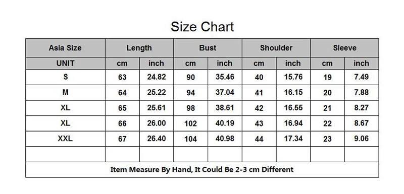 T Shirt Size Chart Girls