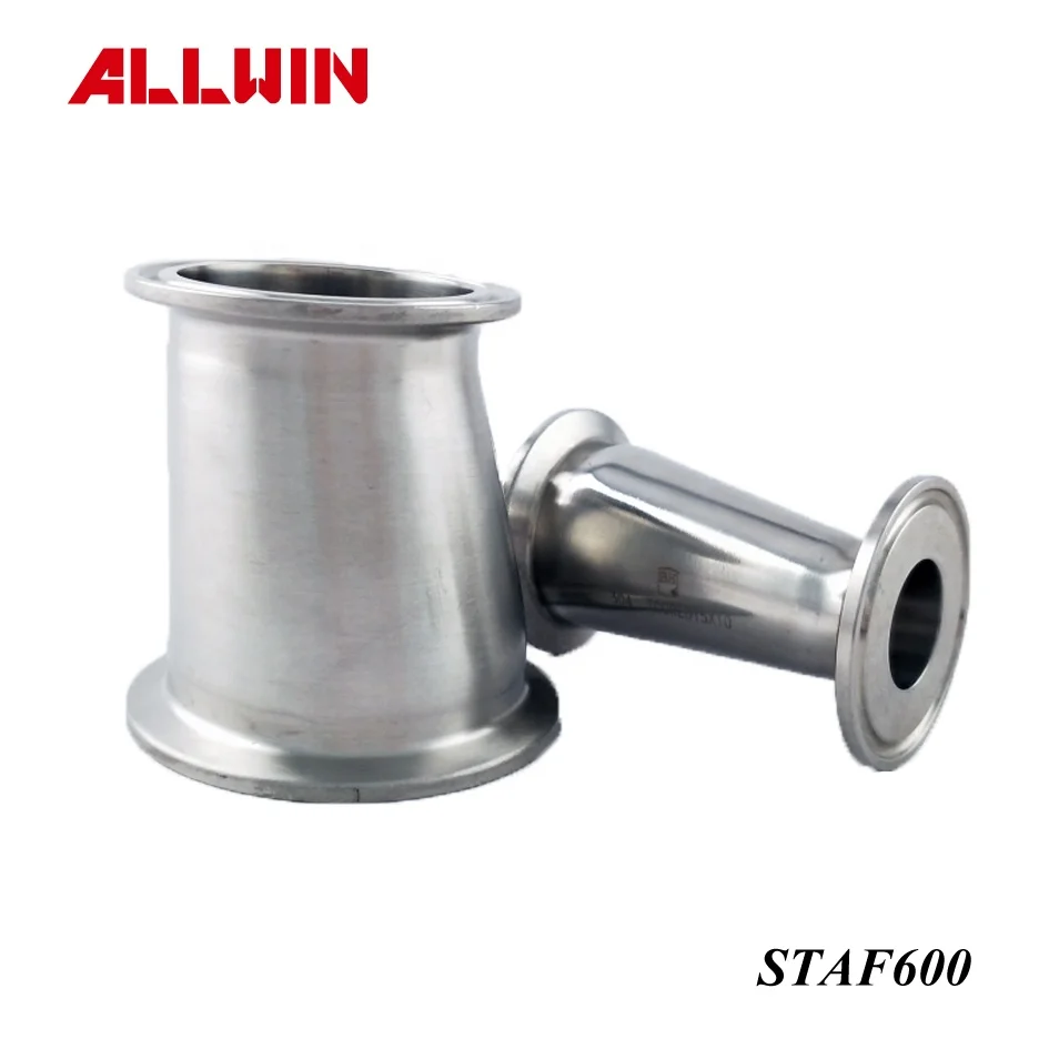 Stainless Steel Sanitary Fittings Pipe Clamp Connector Reducer