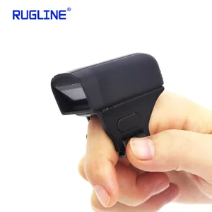 Finger Wearable Ring 1D/2D Small Barcode Scanner / Bluetooth 1D Barcode Scan Gun For Commercial POS System