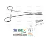 Bircher-Ganske Cartilage Seizing Forceps Curved Upward. Size:20.5 cm / 8", Orthopedic Surgical Instruments, Simrix