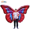 Wholesale new good quality LED inflatable game prop giant Inflatable butterfly wings for banquet party