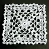 Handwork Crochette Race Coaster Offer only stock items at a special price white and beige