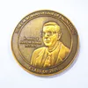 Professional metal gifts factory made antique bronze sandblast finish ancient metal memorial coin