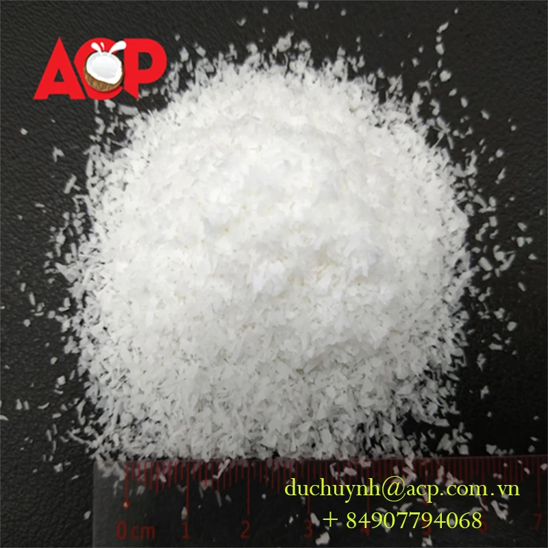 
DESICCATED COCONUT HIGH FAT -FINE MEDIUM CHIPS FLAKE GRADE - VIETNAM ORIGIN- BEST PRICE 2018 