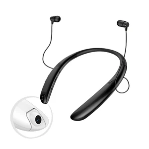 2018 BT5.0 Ear Wireless Neckband Headphones HD Mic
