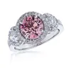 Fancy Intense Purplish Orange Diamond Ring in White Gold with Round Diamonds IGL 1.86ct HPHT