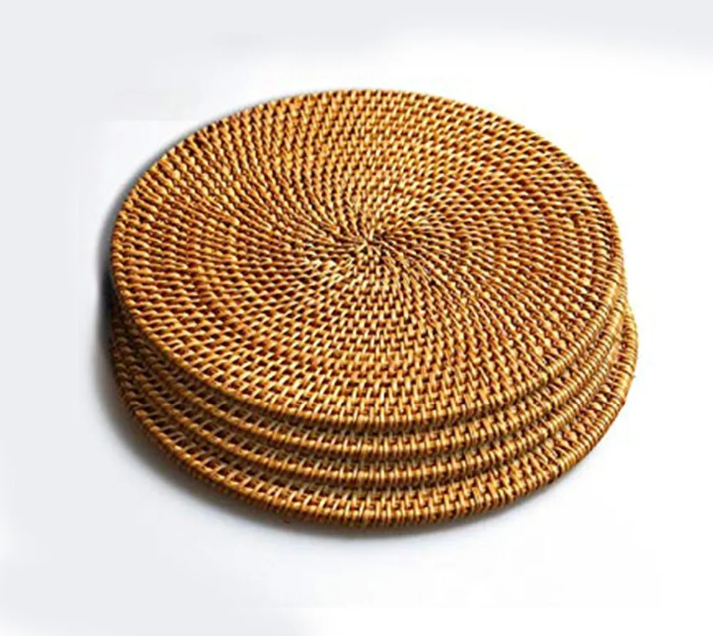 Novelty Round Woven Rattan Placemat Handmade Placemat Buy Woven