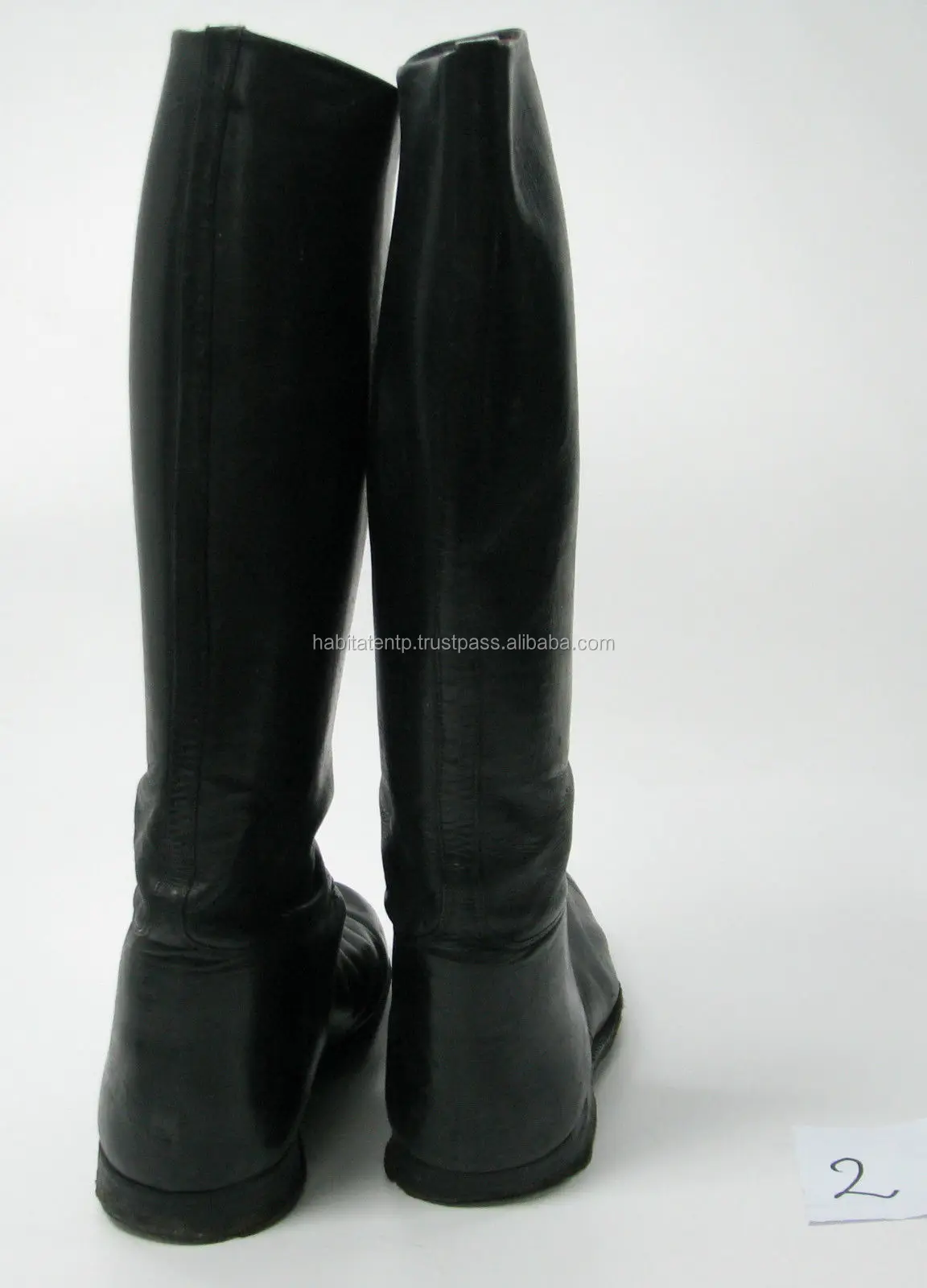 German Germany Wwii Ww2 Military Men Men's Officer Boots Black Leather