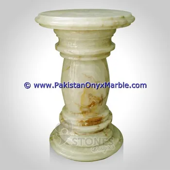 High Quality Low Price Light Green Onyx Pedestals Collections