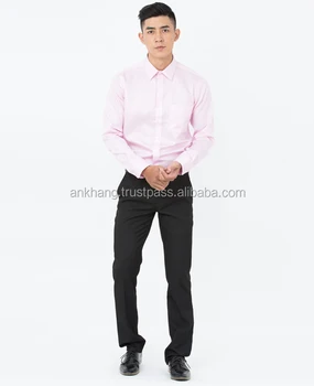 pink button up shirt mens