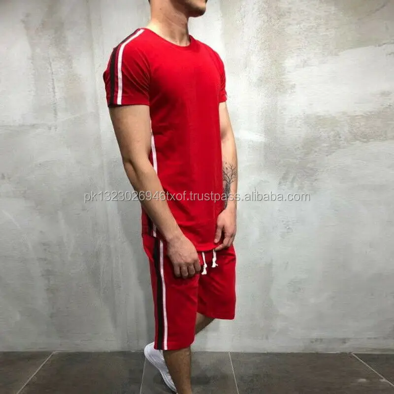 Men Summer Sport T Shirt Tee Top Shorts Pants Tracksuits Set Suits