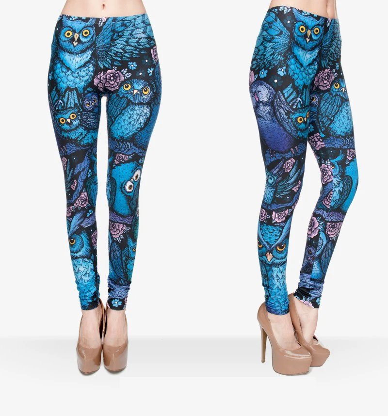

Hot Selling Wholesale Customized Screenprint Regular And Plus Size Milk Silk Printing Leggings, Shown