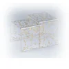 Unique Silkscreen Imprint in Gold Clear 2pcs Acrylic Nest Of Tables