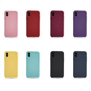 Matt Liquid Silicone Phone Case iPhone XS 7 8 X