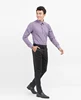 New design check long sleeve casual dress shirt 100% cotton