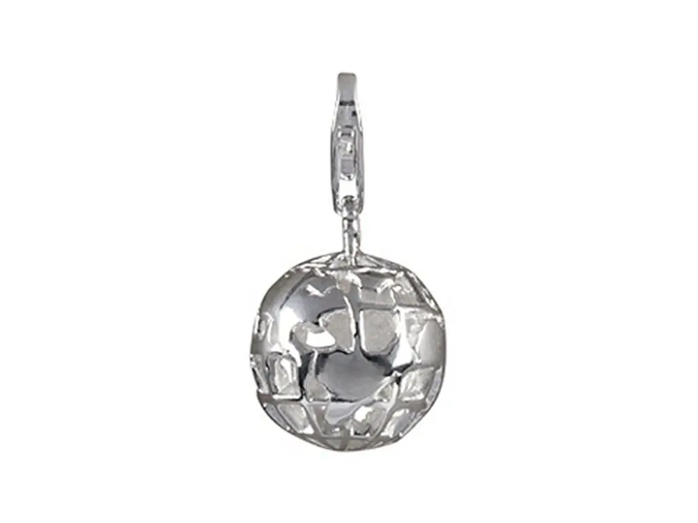 SilveRado Verado Sterling Silver Here on Earth Bead/Charm with Lobster Clasp