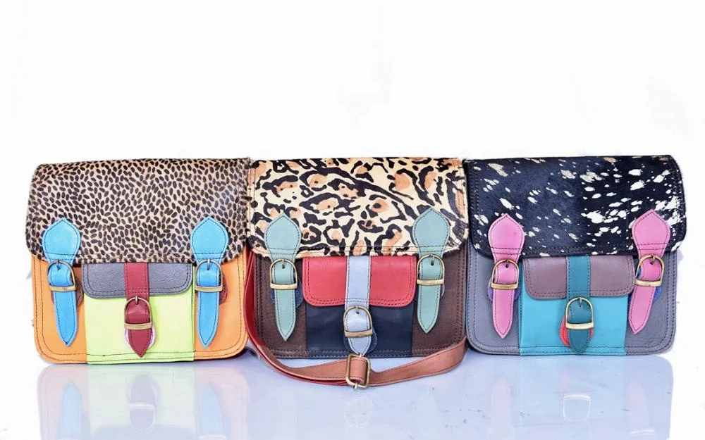 New Fashion Multi Color Leather Messenger Bag Buy Multi Color Bag