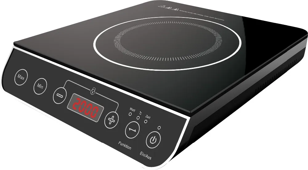 220v Gs Europe Style Portable Slopping Shape 2 Hobs Induction Cooking