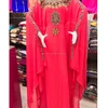 100% Georgette Fashionable High quality Moroccan Dress Abhaya beaded Jalabia kaftan Designer Embroidery