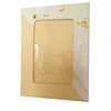 New design cream color handmade paper marble print photo frame
