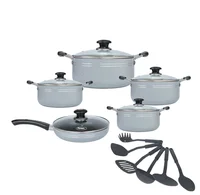 

16pcs Gray Marble Stretching Non Stick Cookware Set