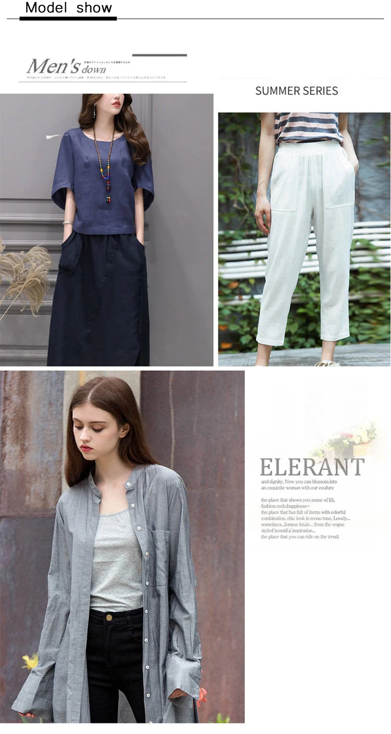 Comfortable 100% washed pure linen fabric for pants