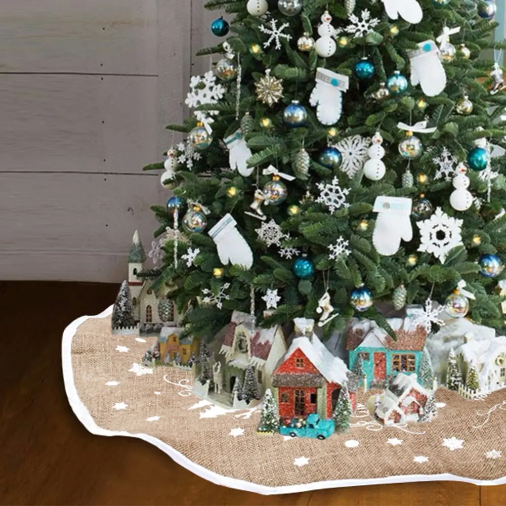 Festival Party Drops Ornaments Xmas Hanging Decorations Window decoration 11cm 5pcs Acrylic Snowflake Christmas Tree Hanging Ornaments White