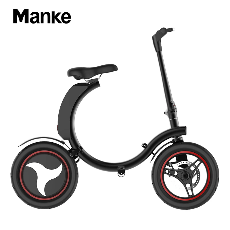 

Ship from EU warehouse Mankeel MK114 Popular High Quality 14inch 350W Mini Foldable Crownwheel Light Electric Bicycle
