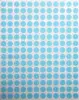 Light Blue color coding 8mm stickers round labels 1/4 inch 0.8cm circles
