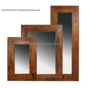 Industrial Indian Solid Dark Wood Handmade Mirrors Buy Wood