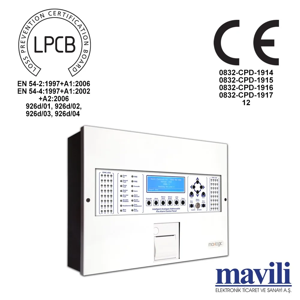 Intelligent Addressable Fire Alarm Control Panel With Printer 1 4 Loop Buy Fire Detection And 1981