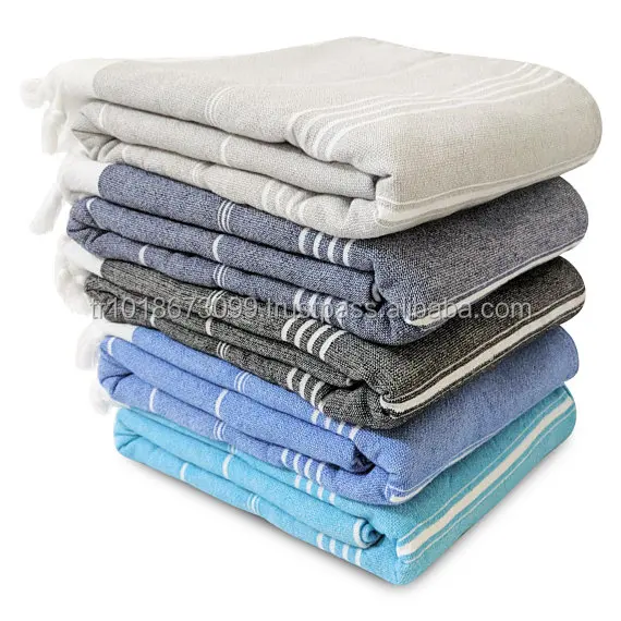 Terry Back Peshtemal Beach Turkish Towel Wholesale Perfect For Bath Or Beachside Use 100