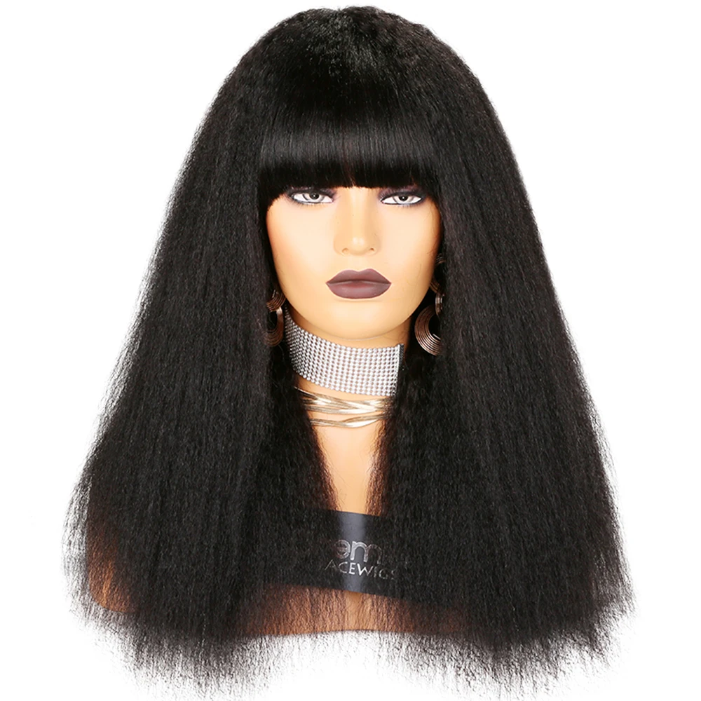 

2019 new popular style charming machine made silk base top lace wig